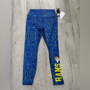 NFL Rams Blue and Gold Patterned Leggings